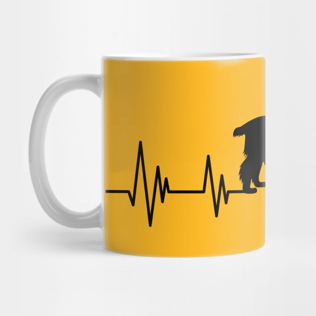 Cocker Spaniel dog Heartbeat dog Heartbeat dog Silhouette by mezy